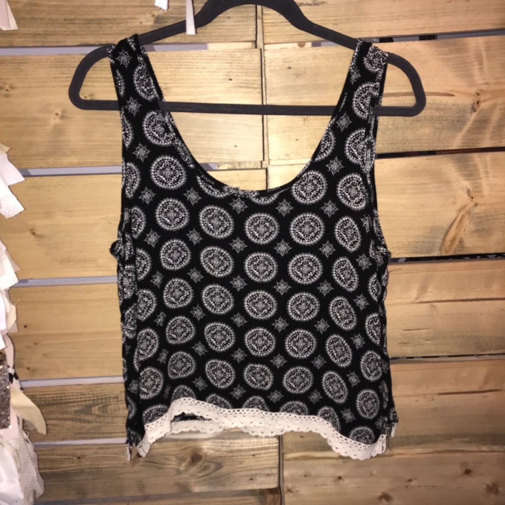 Black/White Pattern Tank
